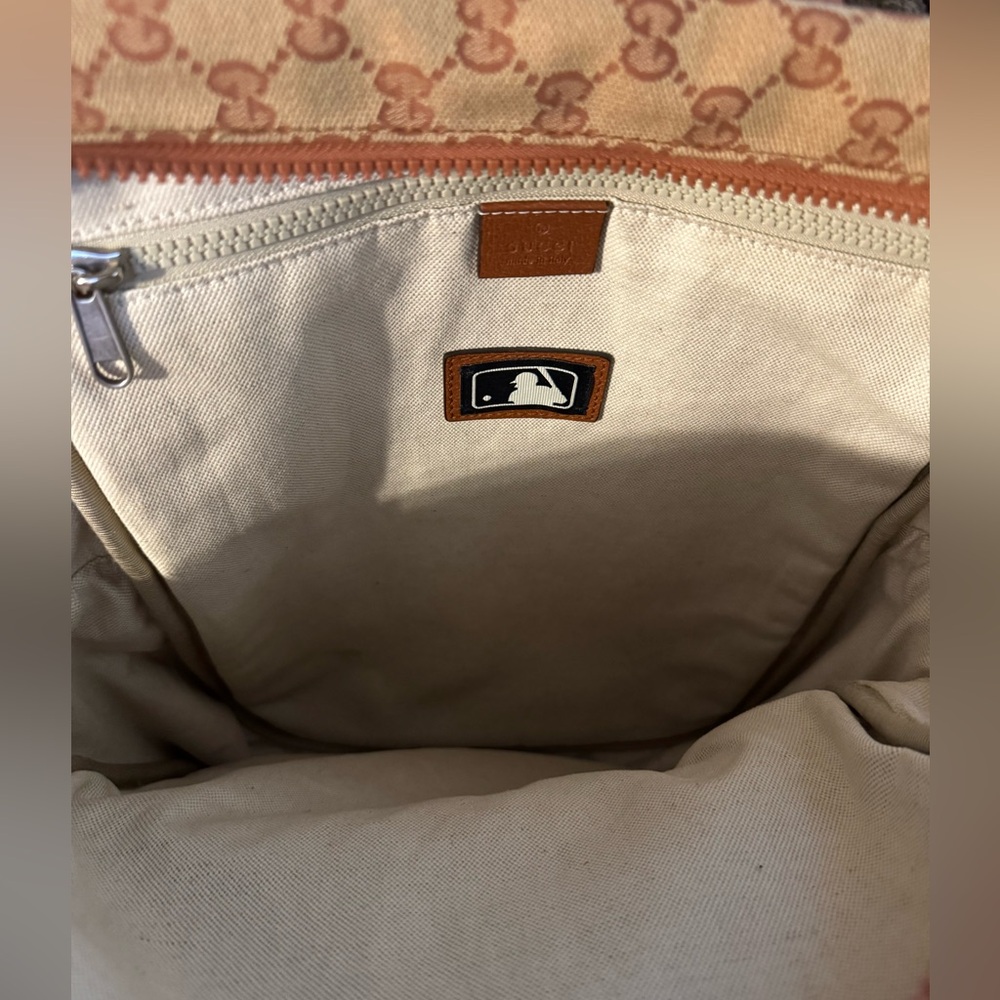 Gucci x Yankee Backpack GG Canvas 100% Authentic - Picture 5 of 5